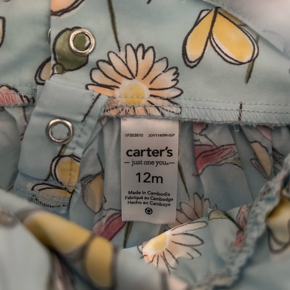 12 month old floral pastel Summer dresses (2) - Tommy Bahama and Carter’s - Picture 2 of 13